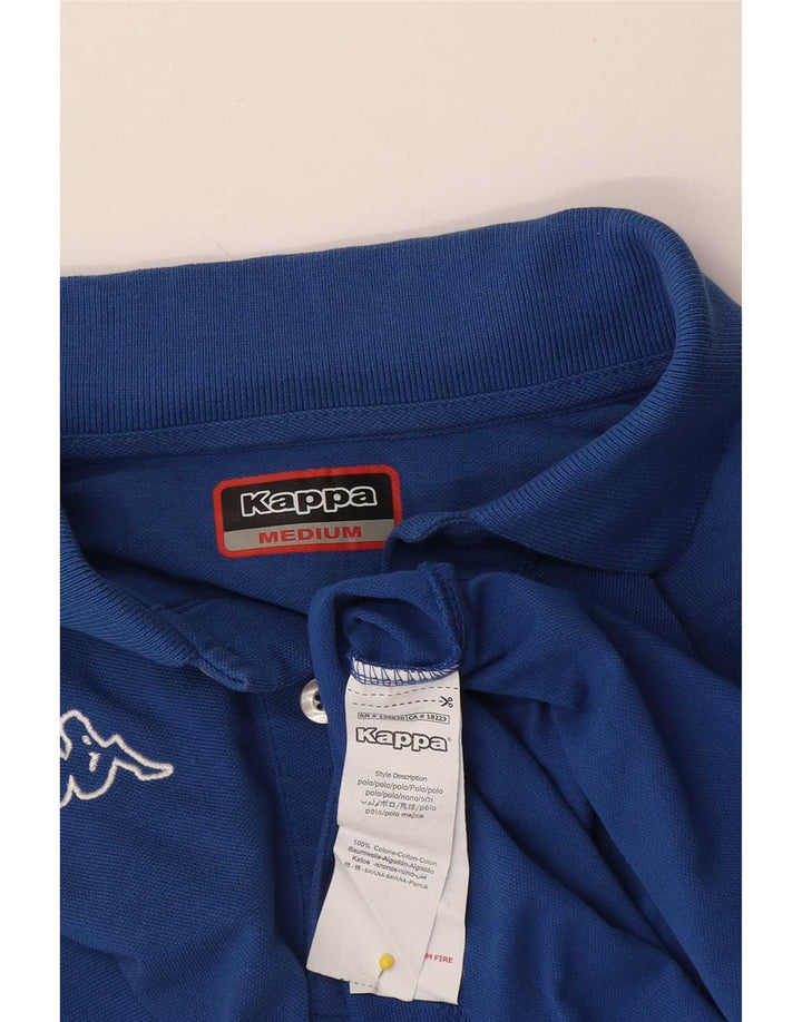 Polo Kappa Uomo Blu Medio in cotone