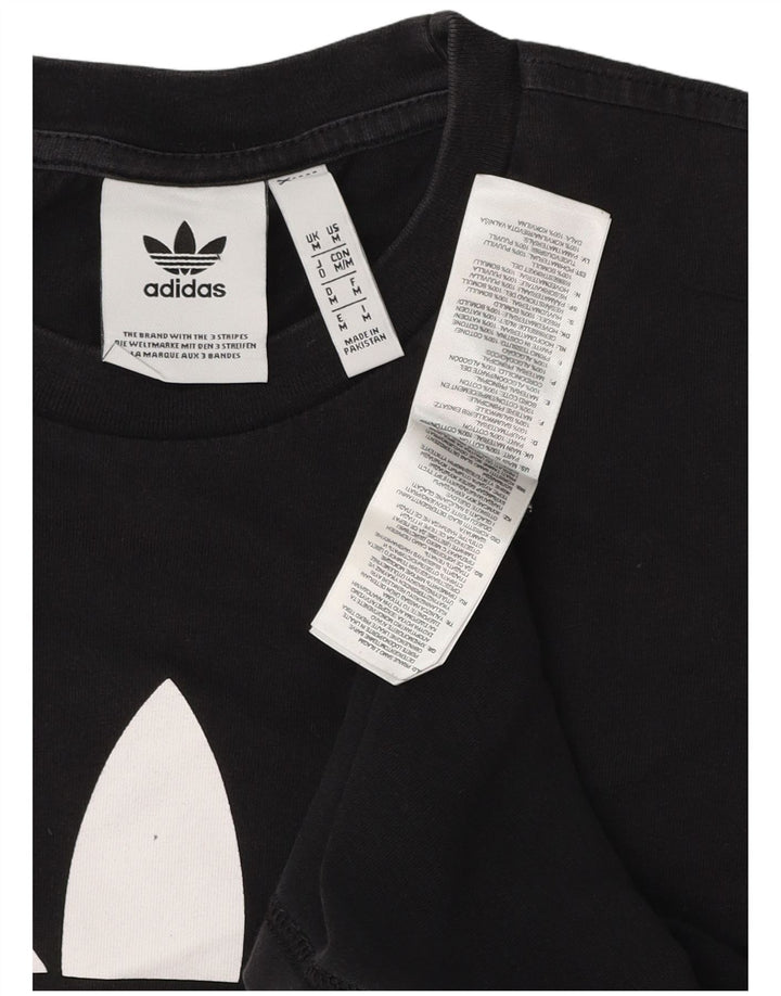 T-shirt grafica da uomo ADIDAS Top in cotone nero medio