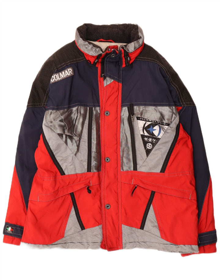 Giacca da sci grafica da uomo Colmar EU 52 Large Red Colourblock