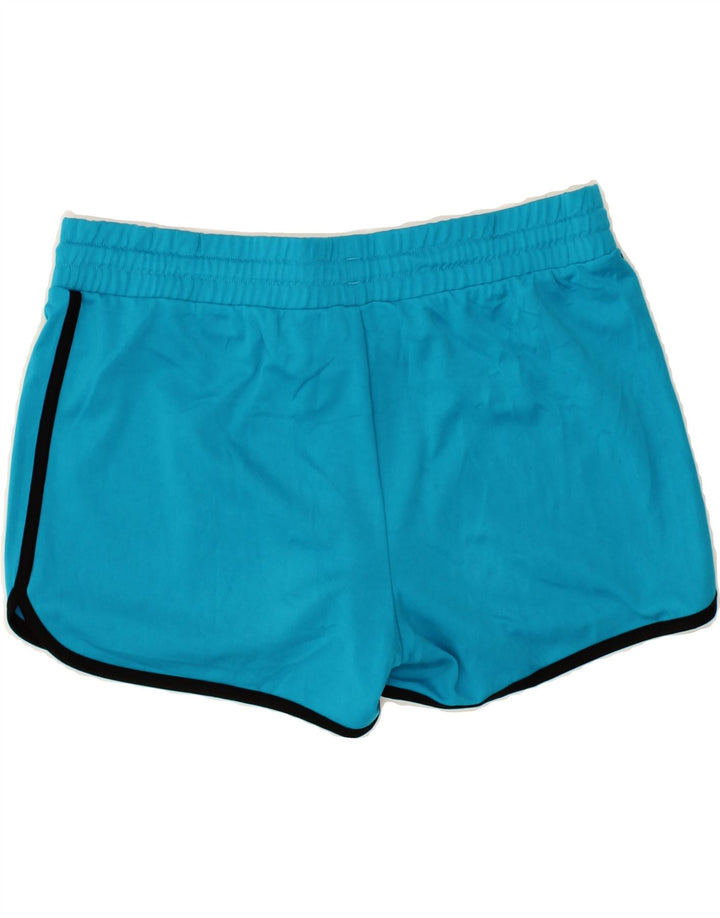 LOTTO Womens Sport Shorts UK 14 Large  Blue Polyester Vintage Lotto and Second-Hand Lotto from Messina Hembry 
