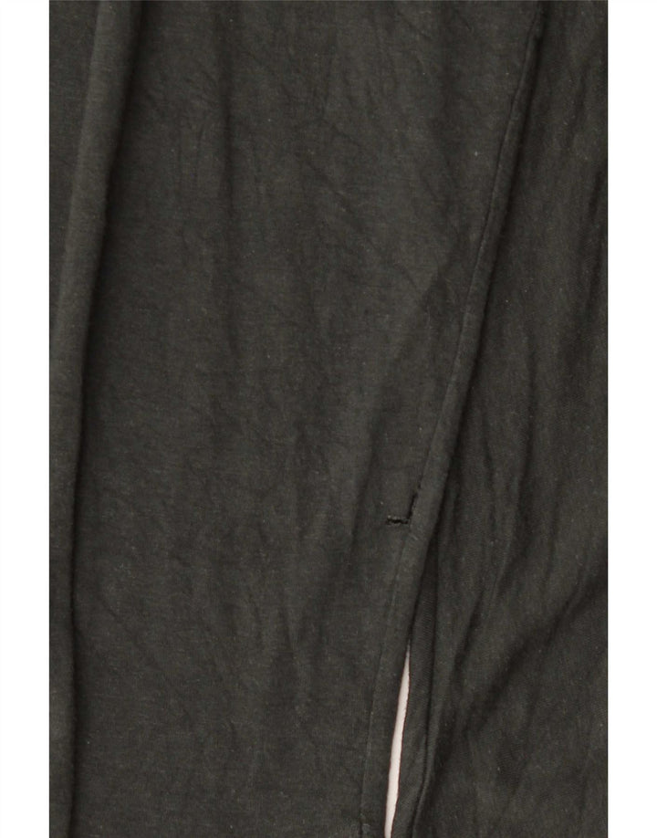 Top oversize con cappuccio da donna Zara a maniche lunghe UK 10 Small Nero