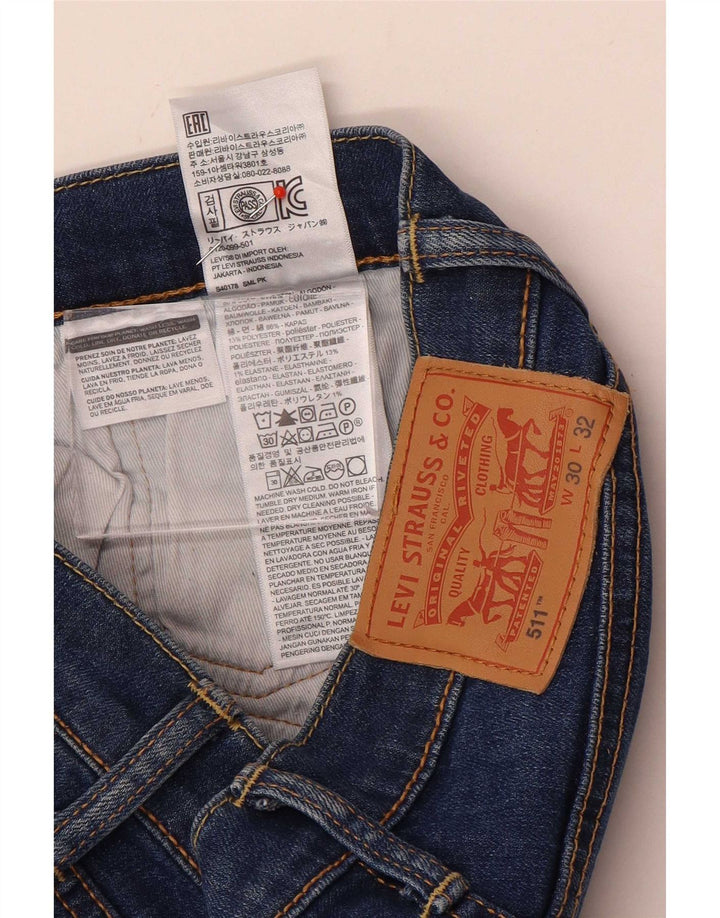 Jeans Levi's Uomo 511 Slim W30 L32 Cotone Blu