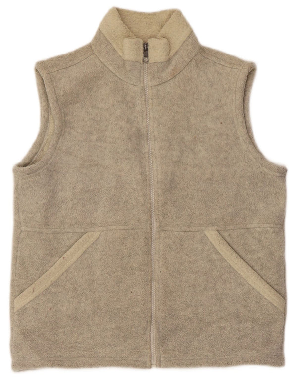 Giacca in pile da donna Marks & Spencer UK 12 Poliestere beige medio