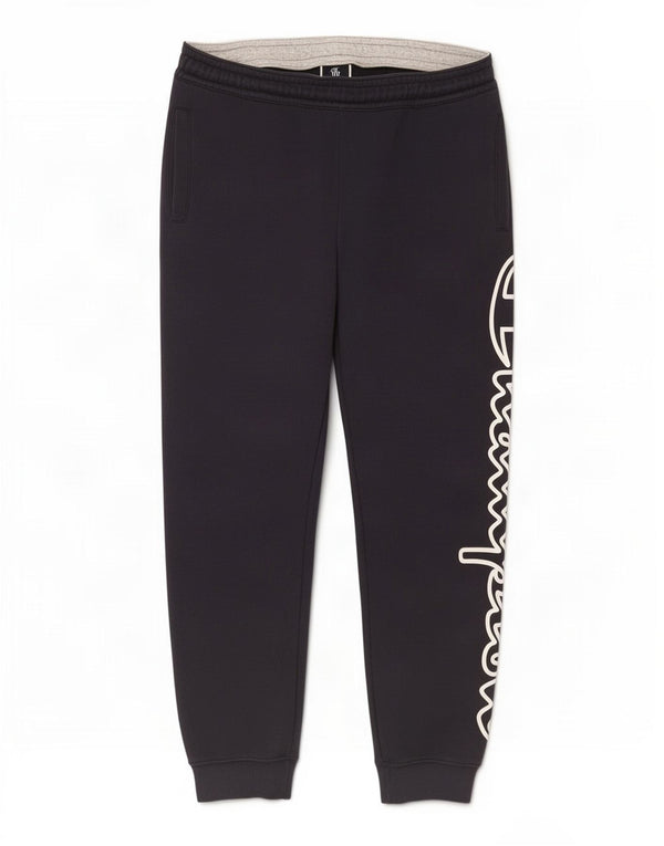 Champion Mens Graphic Tracksuit Trousers Joggers Large Navy Blue Cotton