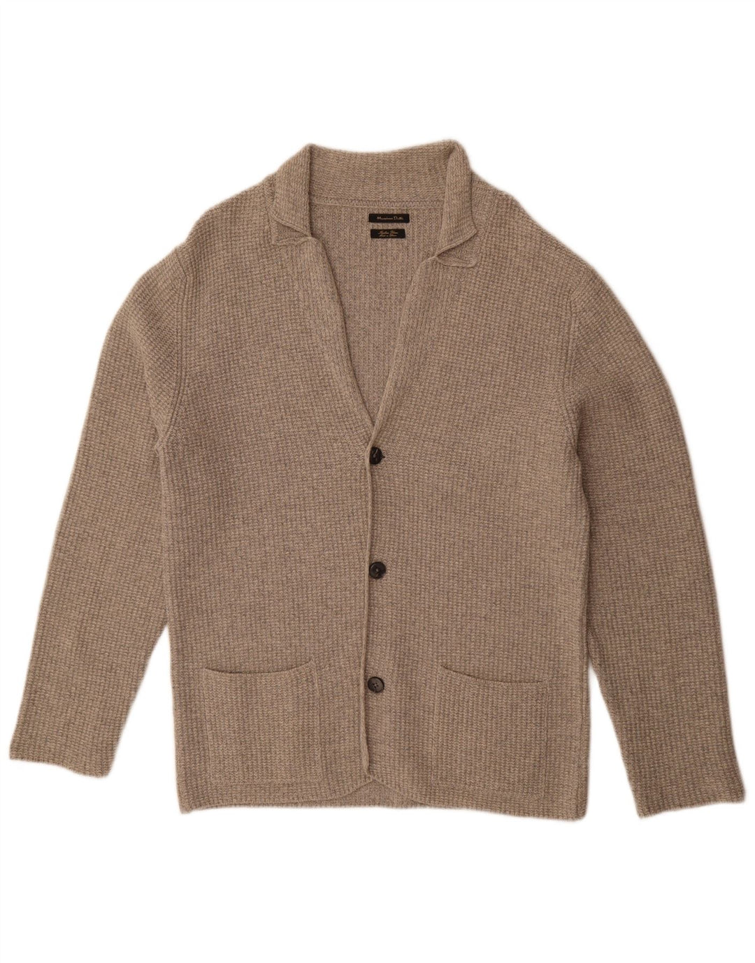 Maglione cardigan da uomo Massimo Dutti grande grigio