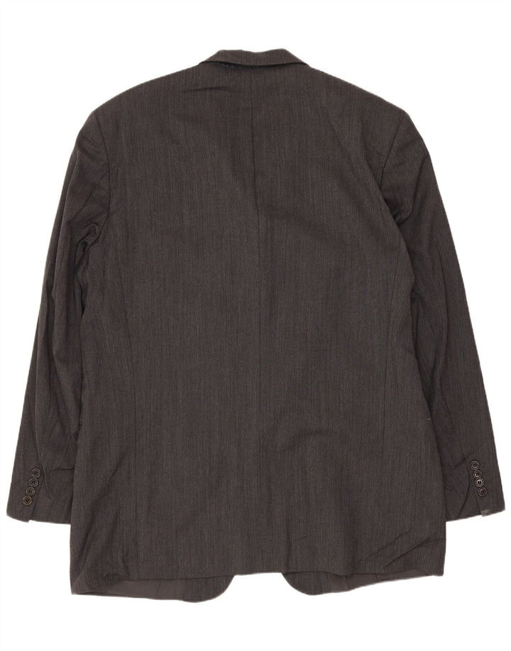 Giacca blazer da uomo a 3 bottoni HUGO BOSS EU 54 2XL Lana grigia