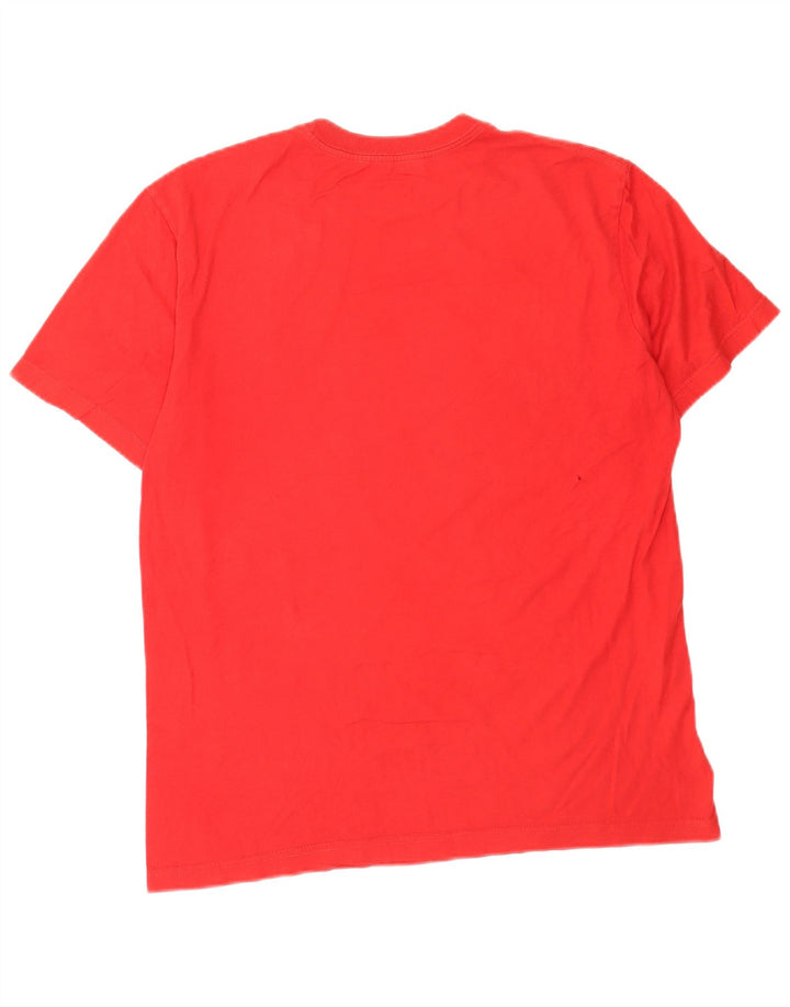 T-shirt grafica Nike da uomo con vestibilità regolare, top in cotone rosso medio