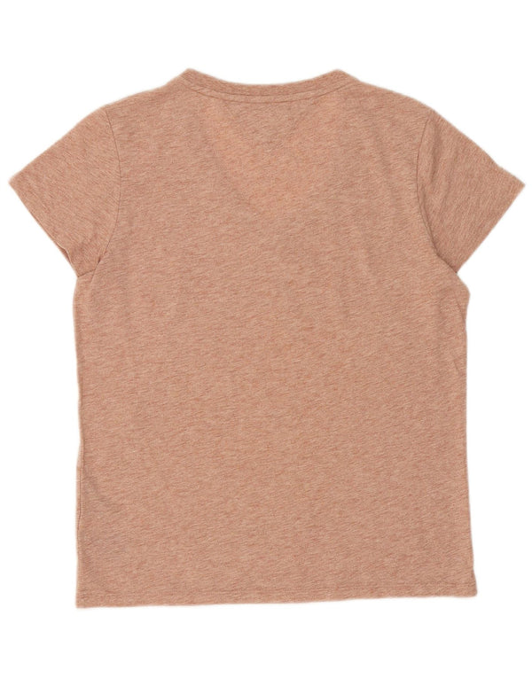 T-shirt grafica oversize da donna Tommy Hilfiger Top UK 6 XS Arancione