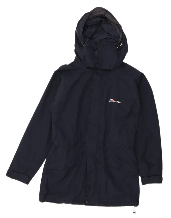 Giacca antipioggia con cappuccio da donna Berghaus UK 8 Small poliestere blu navy