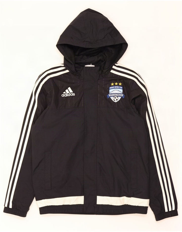 Giacca antipioggia Adidas Graphic da ragazzo 13-14 anni Nera