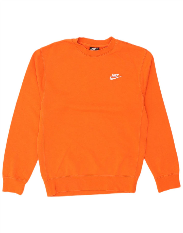 Felpa Nike Uomo Maglia XS Arancione Cotone