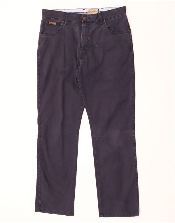 Pantaloni casual dritti da uomo Wrangler Texas W34 L30 in cotone blu navy