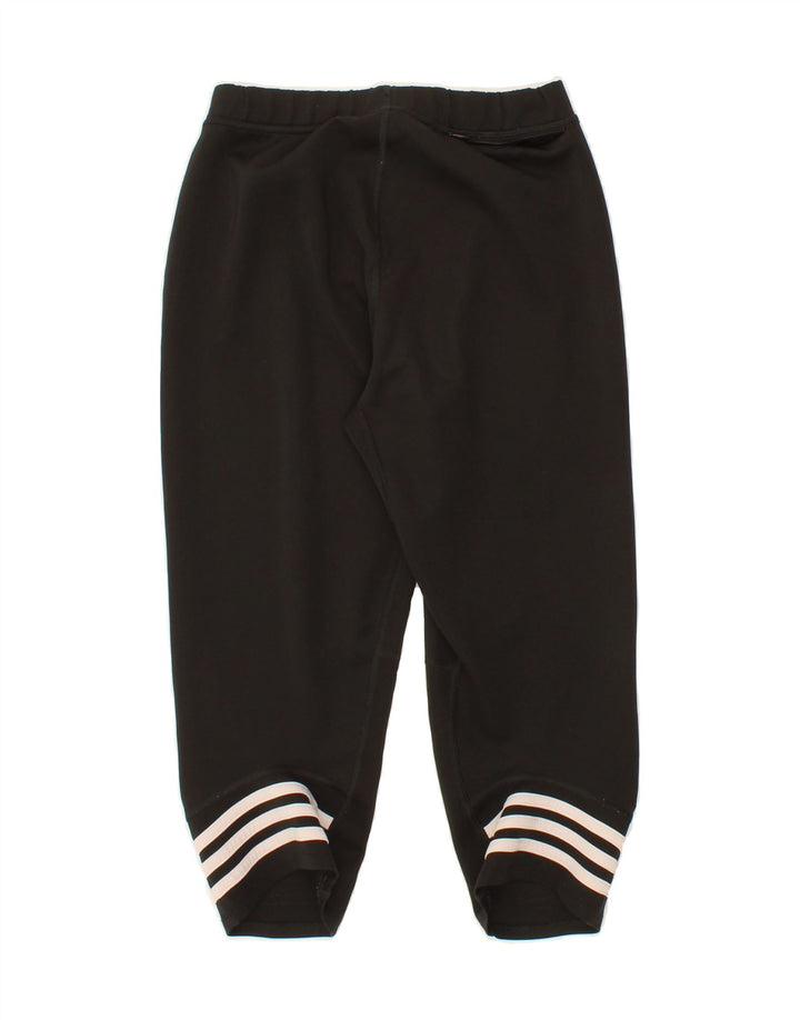 ADIDAS Womens Response Capri Tracksuit Trousers UK 8 Small  Black Vintage Adidas and Second-Hand Adidas from Messina Hembry 