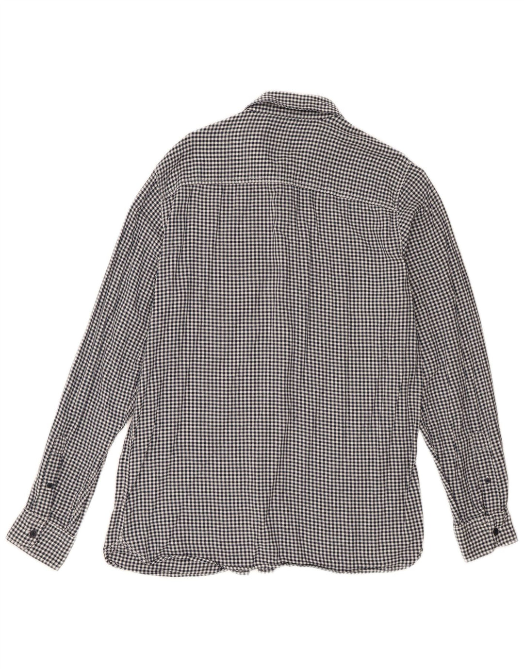 Jack & Jones Camicia da uomo grande in cotone a quadretti blu navy