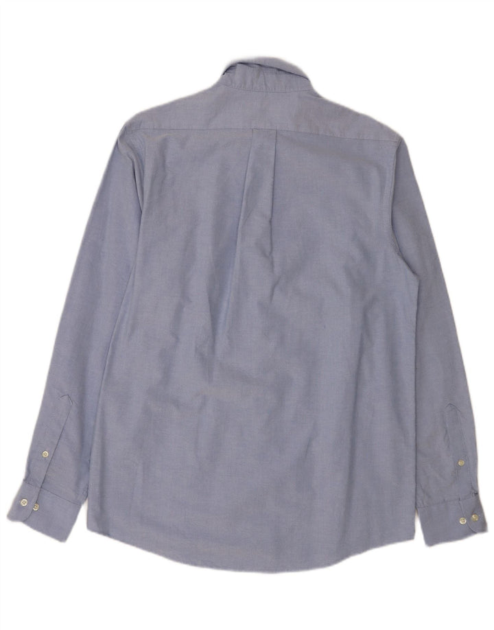 Camicia slim fit da uomo Chaps taglia 15 1/2 cotone blu medio