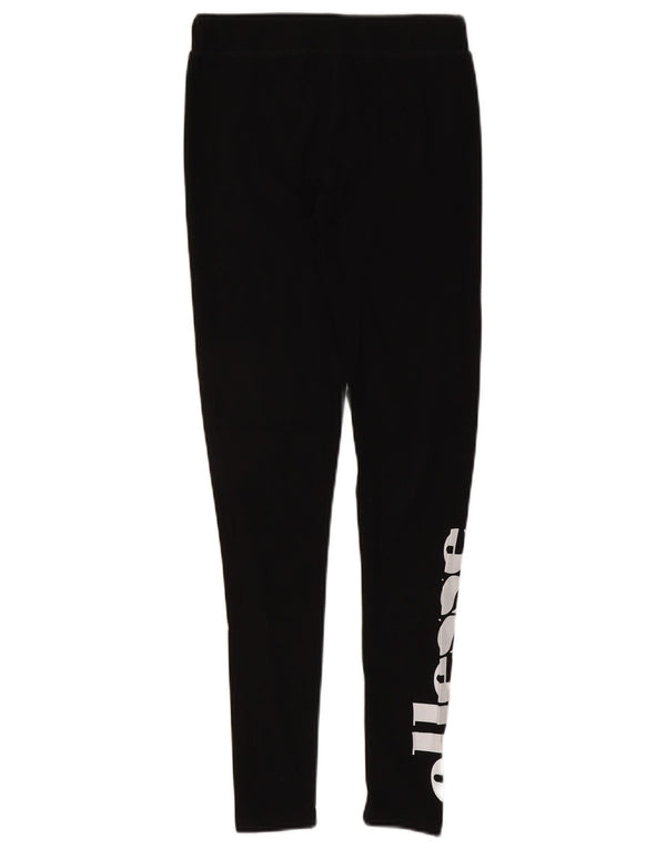 Leggings grafici da donna Ellesse UK 10 piccoli cotone nero