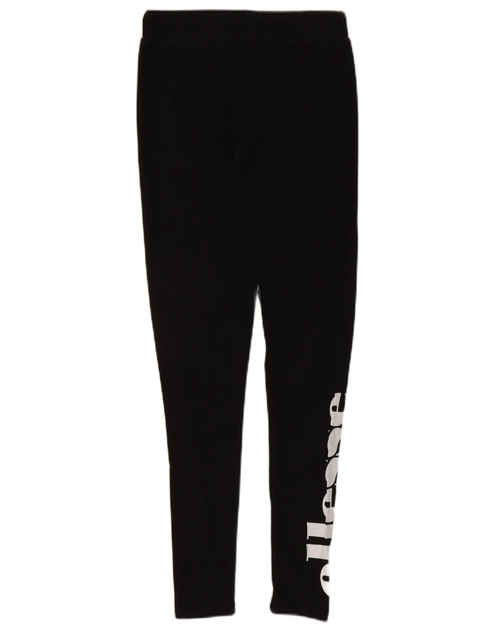 Leggings grafici da donna Ellesse UK 10 piccoli cotone nero
