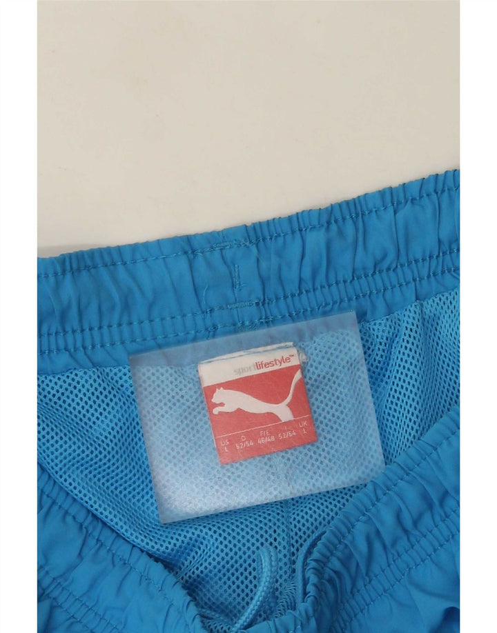 Pantaloncini sportivi da uomo Puma Graphic Bermuda grandi blu