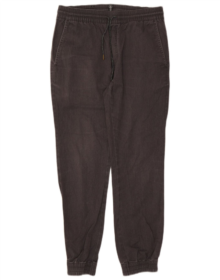 Pantaloni chino da jogging da donna Volcom medi W30 L27 cotone grigio