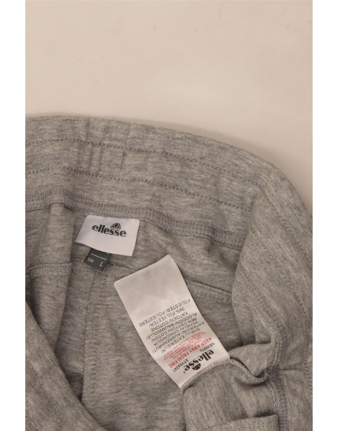 Pantaloni da tuta da uomo ELLESSE Large in cotone grigio