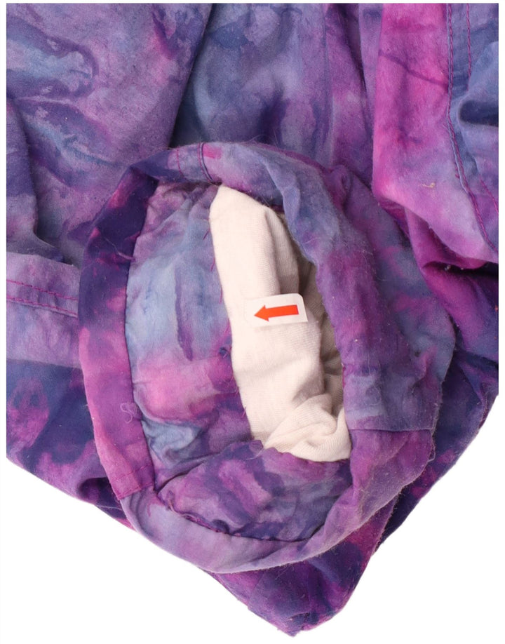 Giacca da ginnastica vintage da donna UK 16 Large Tie Dye multicolore