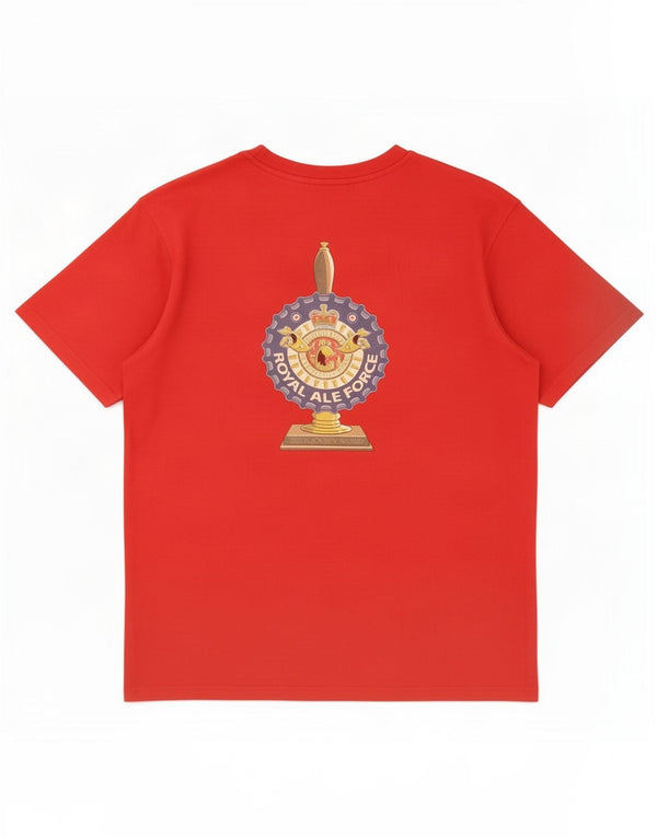 T-shirt grafica da uomo Weird Fish Top XL in cotone rosso