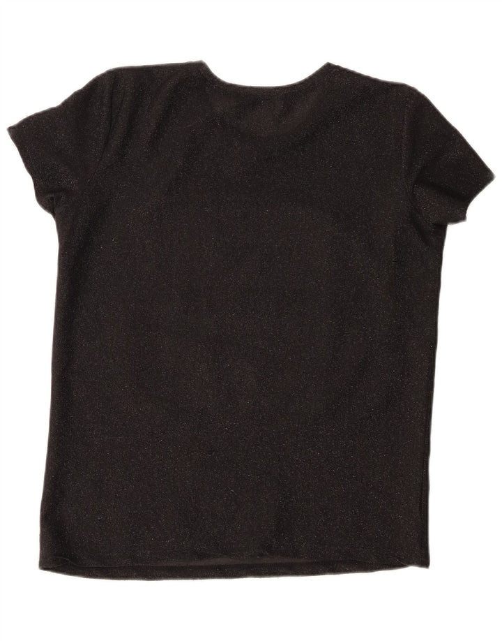 T-shirt grafica da donna Zara Top UK 10 piccola nera