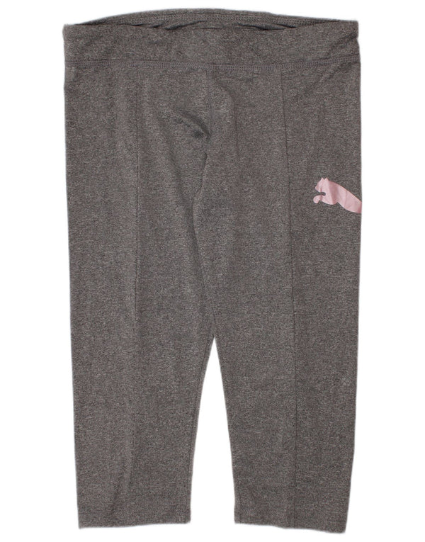 Leggings grafici per ragazze Puma 12-13 anni Large Grigio Poliestere