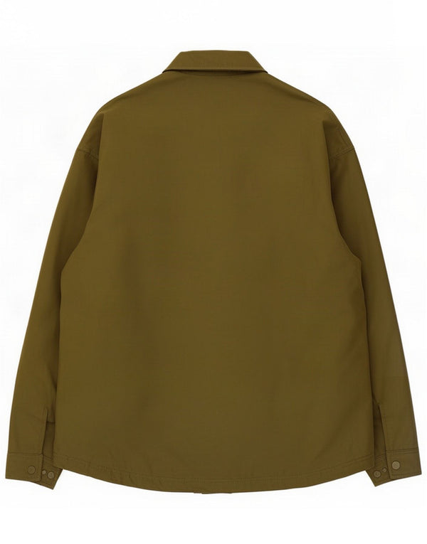 Zara Giacca comoda da uomo con vestibilità comoda UK 40 Large Khaki Nylon