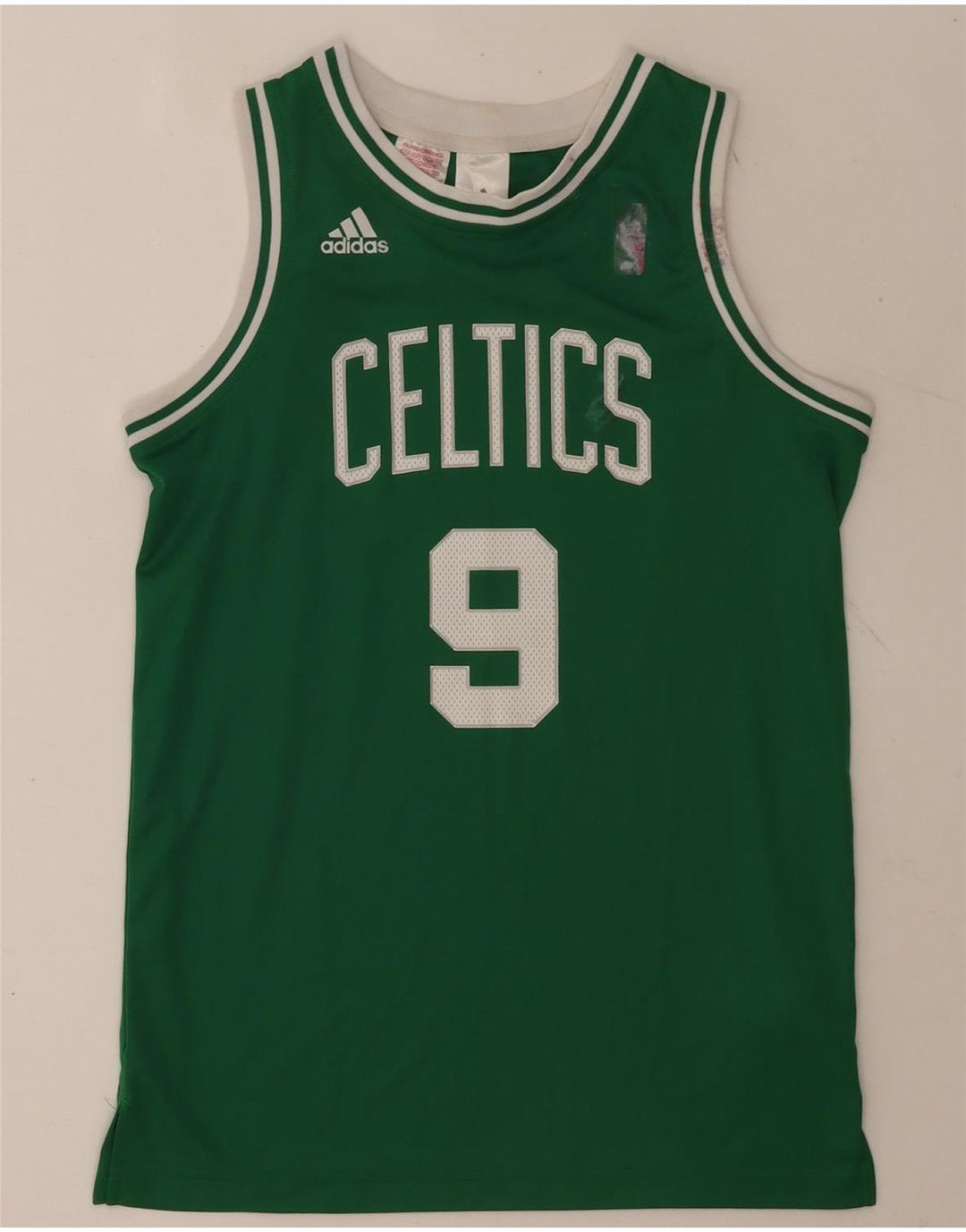 Canotta grafica Adidas da ragazzo Celtics 13-14 anni in poliestere verde