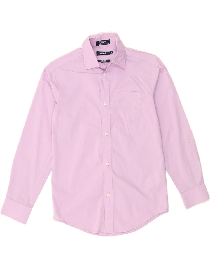 IZOD Boys Stretch Shirt 10-11 Years Medium  Purple Cotton Vintage Izod and Second-Hand Izod from Messina Hembry 