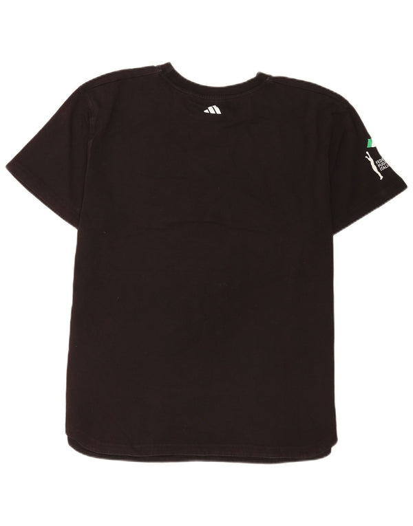 Maglietta grafica Adidas da uomo Italia XL nera