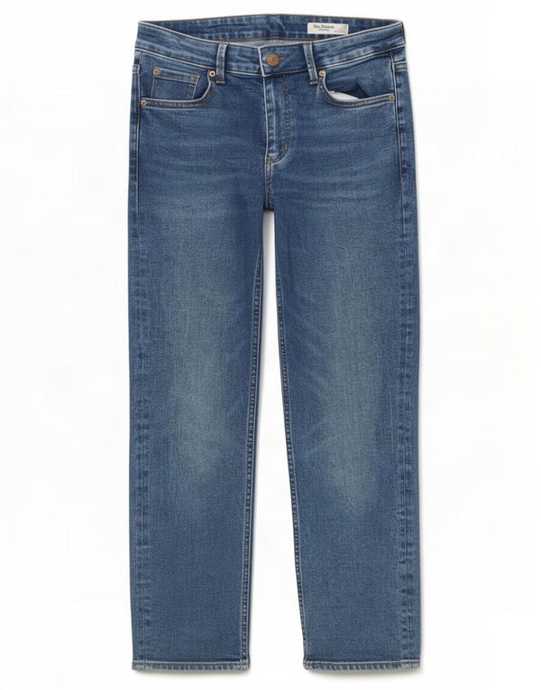 Jeans dritti Marks & Spencer da donna The Sienna UK 12 medio W30 L25 blu