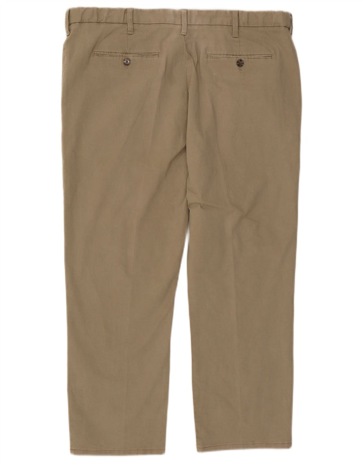 Pantaloni chino regolari da uomo Marks & Spencer W40 L29 cotone beige