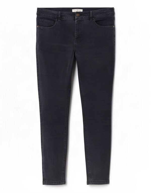 Jeans skinny a vita alta da donna Fat Face UK 16 Large W36 L27 Blu navy