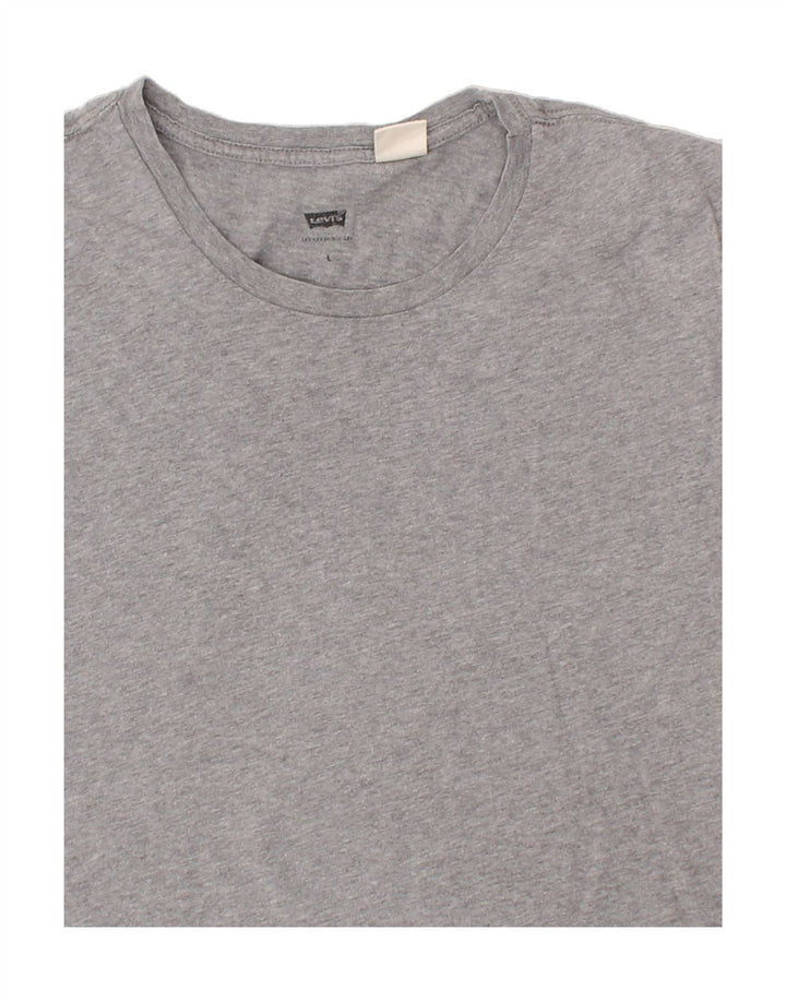 LEVI'S Mens T-Shirt Top Large Grey Cotton Vintage Levi's and Second-Hand Levi's from Messina Hembry 