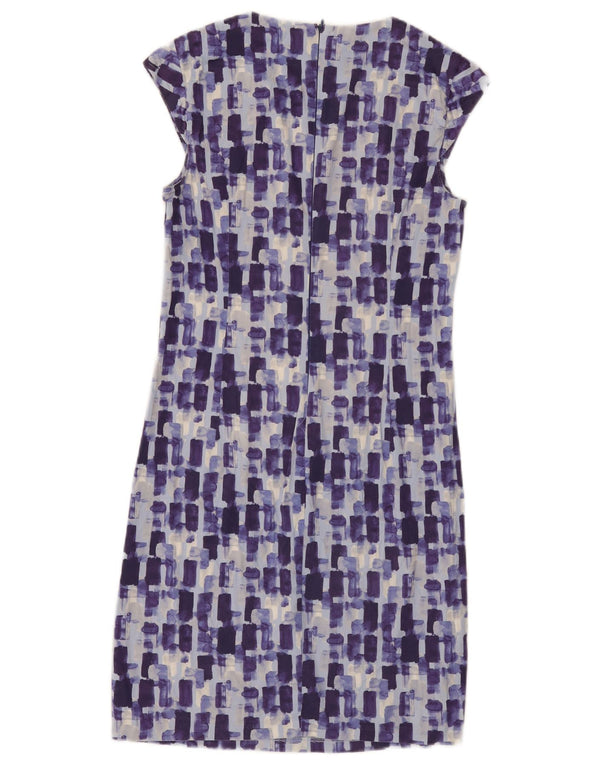 Abito tubino da donna Benetton UK 10 piccolo cotone a quadri blu