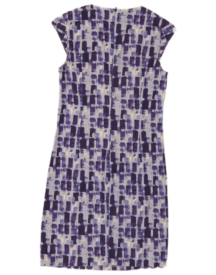 Abito tubino da donna Benetton UK 10 piccolo cotone a quadri blu