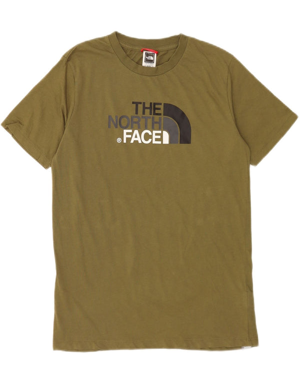 T-shirt grafica da ragazzo The North Face Top 14-15 anni XL cotone kaki