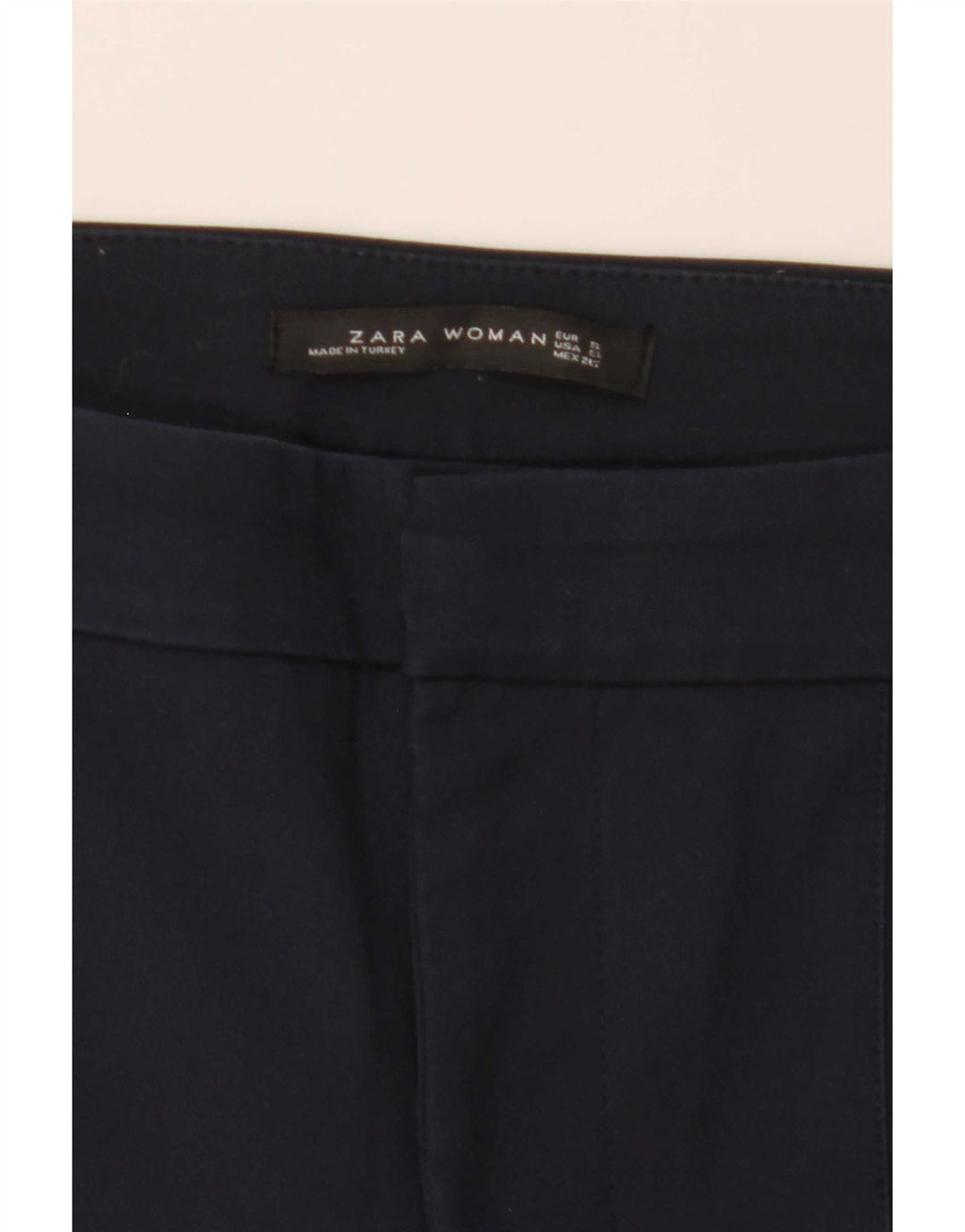 Pantaloni chino bootcut da donna Zara piccoli W29 L26 blu navy