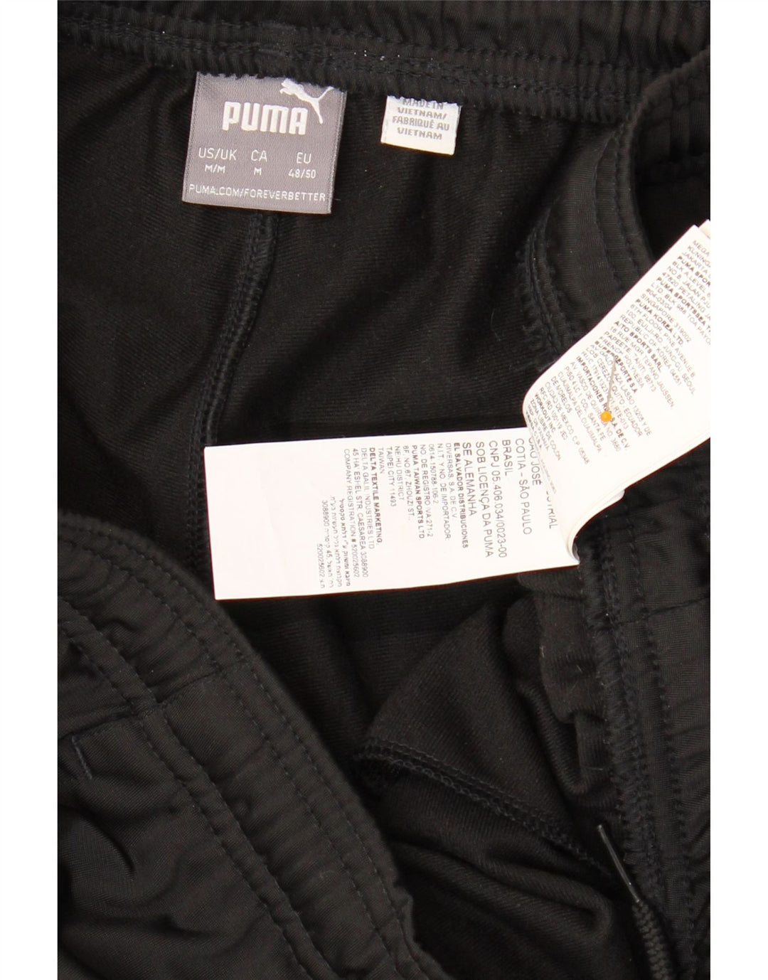 PUMA Mens Tracksuit Trousers Medium  Black Polyester Vintage Puma and Second-Hand Puma from Messina Hembry 