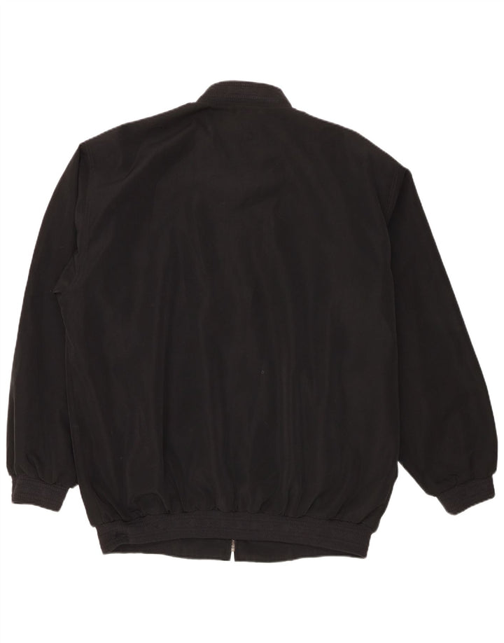 Giubbotto bomber da uomo vintage UK 44 2XL poliestere nero