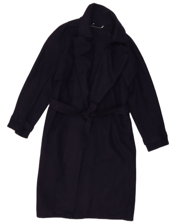 Soprabito da donna VINTAGE UK 16 grande blu navy