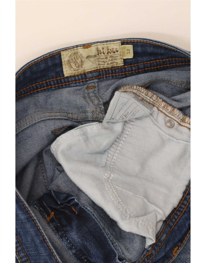 Jeans corti da donna Fat Face UK 12 medi W32 L23 Blu