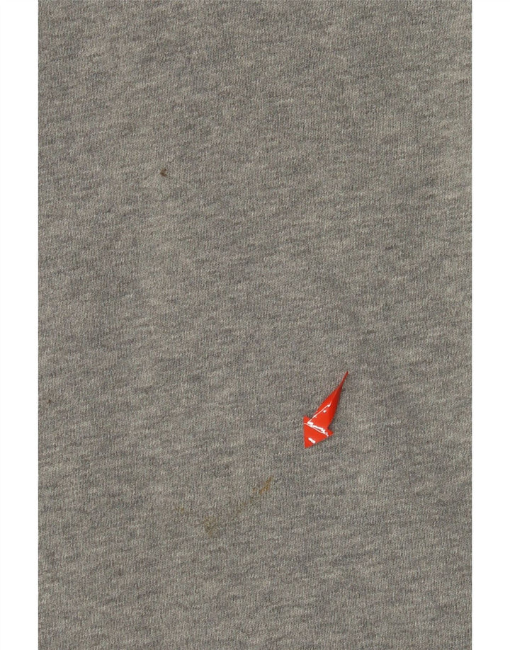 TOMMY HILFIGER Maglione con cappuccio grafico da uomo in cotone color block grigio medio