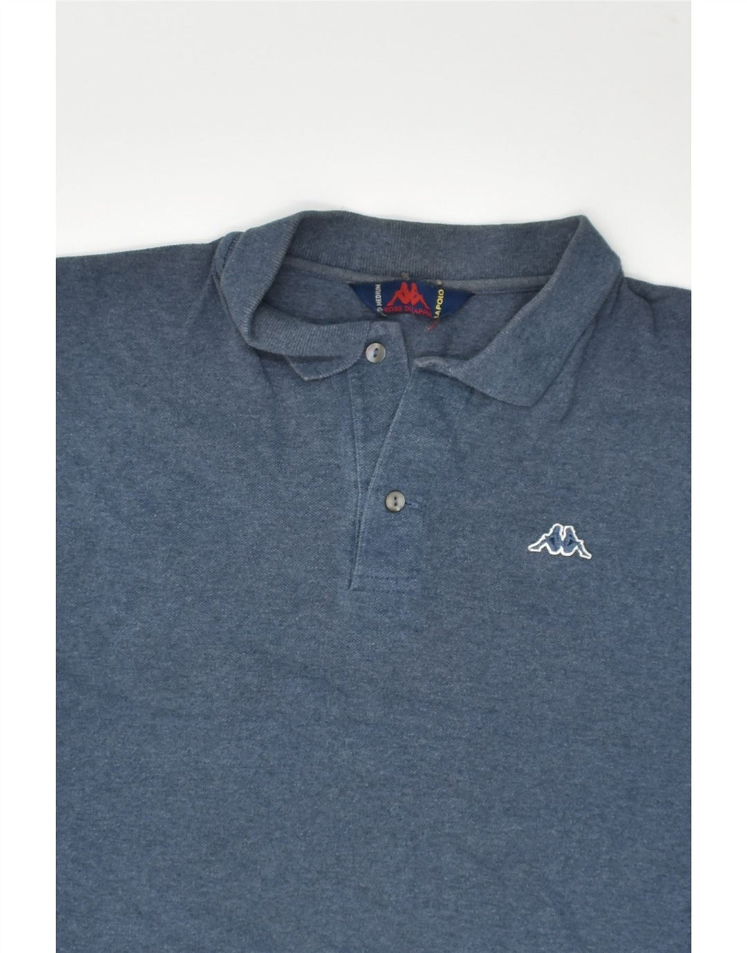KAPPA Mens Polo Shirt Medium Navy Blue Cotton | Vintage Kappa | Thrift | Second-Hand Kappa | Used Clothing | Messina Hembry 