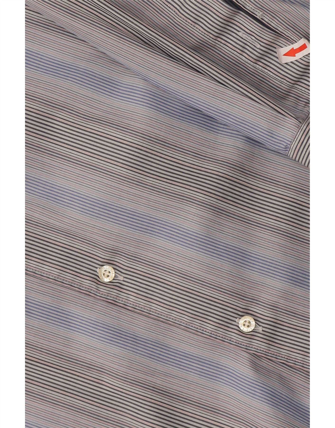 Camicia da uomo Lacoste taglia 44 XL cotone a righe blu