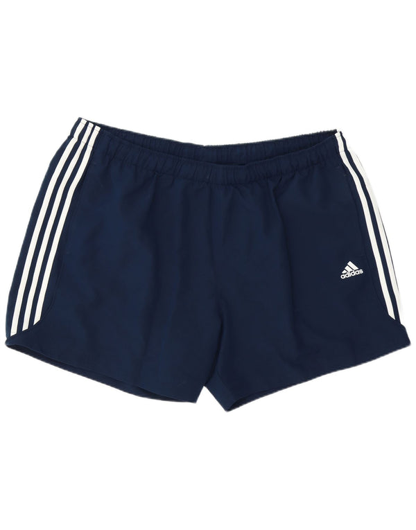 Pantaloncini sportivi Adidas Climalite da uomo 3XL poliestere blu navy