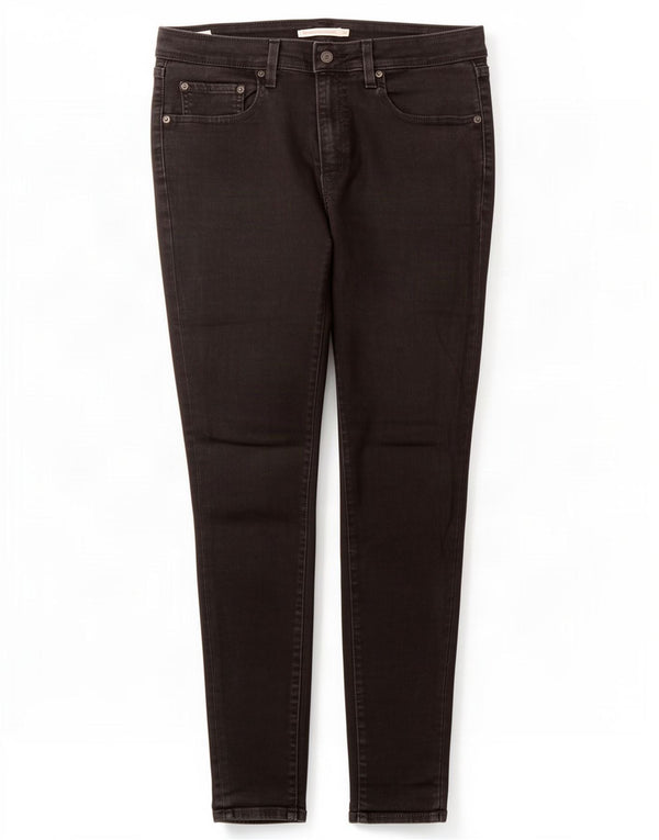Jeans skinny a vita alta Levi's 721 da donna W31 L30 cotone nero