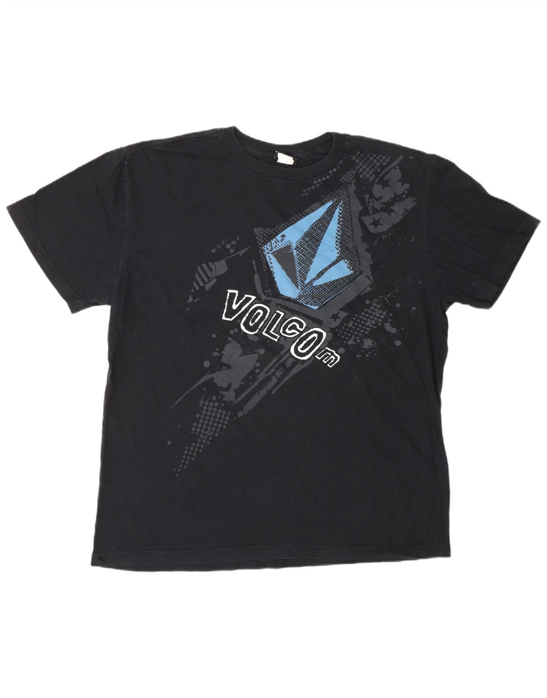 T-shirt grafica da uomo VOLCOM Top XL in cotone nero